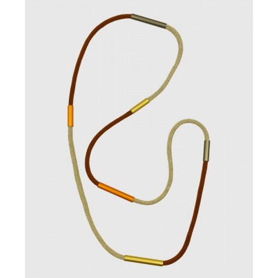 Χειροποίητο κολιέ BEYOND SIMPLICITY ALUMINIUM MULTI COLOUR TUBE LONG 1827