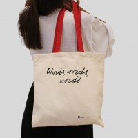 Βαμβακερή τσάντα «words, words, words»
